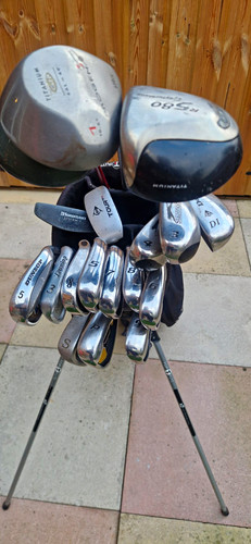 Golf clubs and bag - clubs,